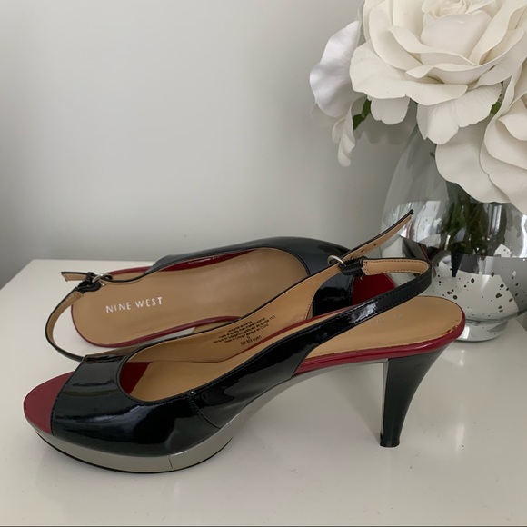 Nine West open toed sandals size 8 - Picture 2 of 7